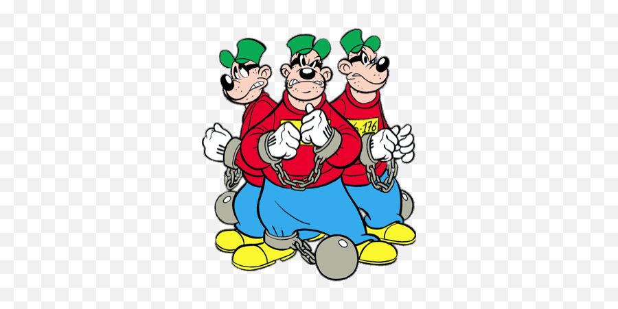 Ducktales The Beagle Boys In Chains Png - Beagle Boys Png,Chains Png