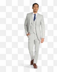 Download Light Grey Peak Lapel Suit - Friar Tux Light Blue Tuxedo Png,Tux Png