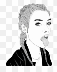 Drawing Inspo Woman Transparent Png - Girl