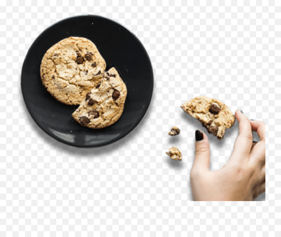 Plate Of Cookies - Galletas Saludables Nios Png Download Flat Lay Chocolate Chip Cookies,Plate Of Cookies Png