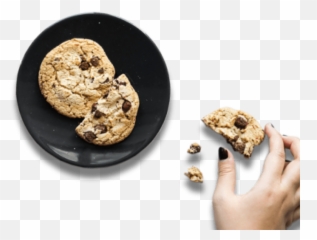 Plate Of Cookies - Galletas Saludables Nios Png Download Flat Lay Chocolate Chip Cookies,Plate Of Cookies Png