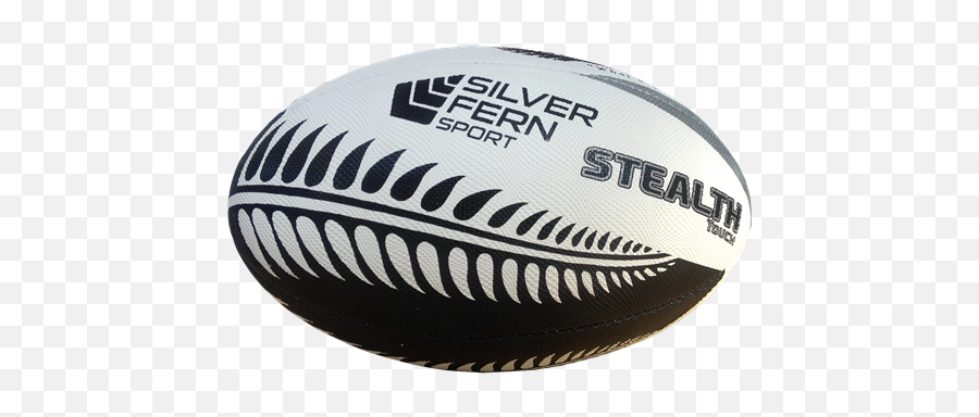 Silver Fern Stealth Touch Rugby Ball - Rugby Ball New Zealand Png,Rugby Ball Png