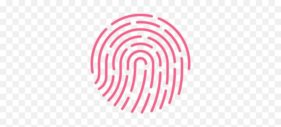 Fingerprint Icon Of Flat Style - Fingerprint Icon Free Png,Thumbprint Png
