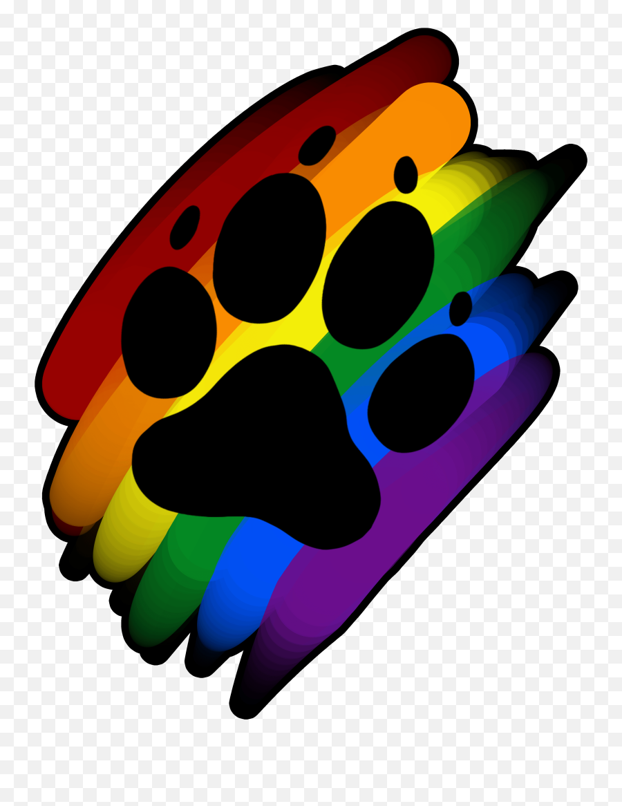 Rainbow Dog Paw Print - Dogs Art Rainbow Bridge Png,Paw Print Png