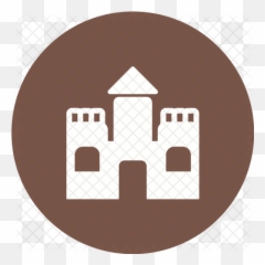 Sand Castle Icon Of Glyph Style - png