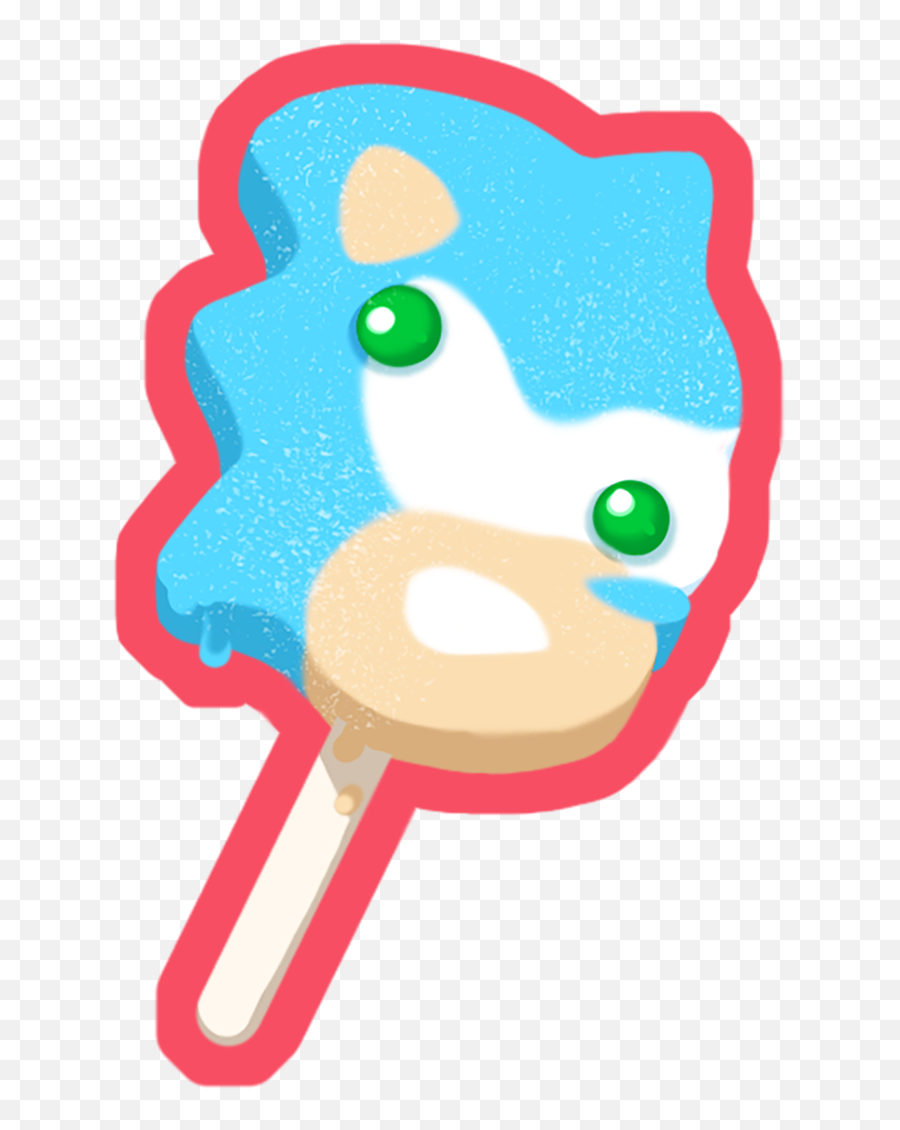 Download Sonic Popsicle Sticker - Cartoon Full Size Png Sonic Popsicle Pin,Popsicle Png