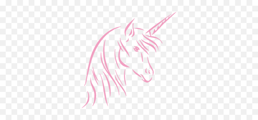 Sticker Unicorn Head - Sketch Png,Unicorn Head Png