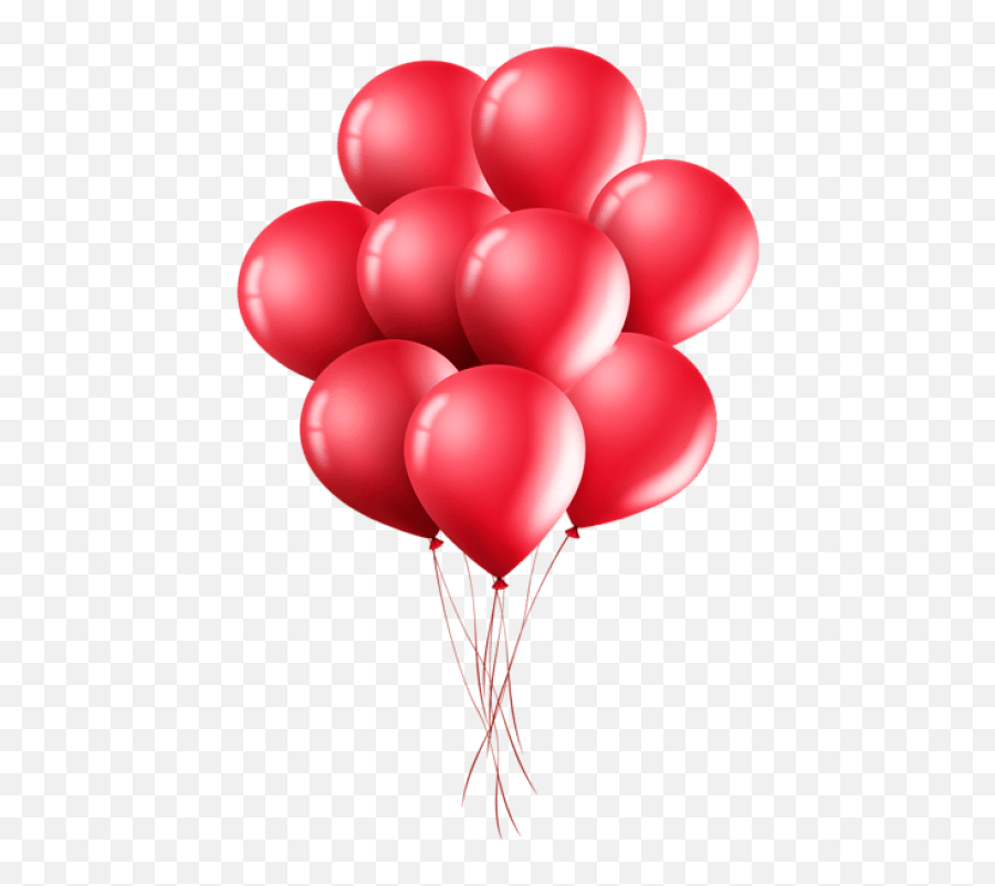 Png Red Balloons Images Transparent - Transparent Red Balloons Png,Balloons Png Transparent