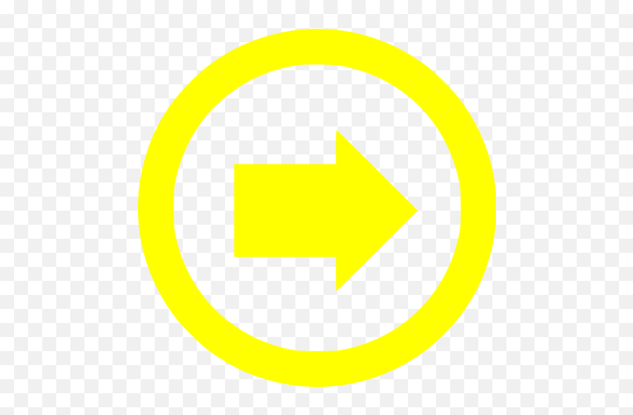 Yellow Arrow 4 Icon - Free Yellow Arrow Icons Circle Png,Yellow Arrow Png