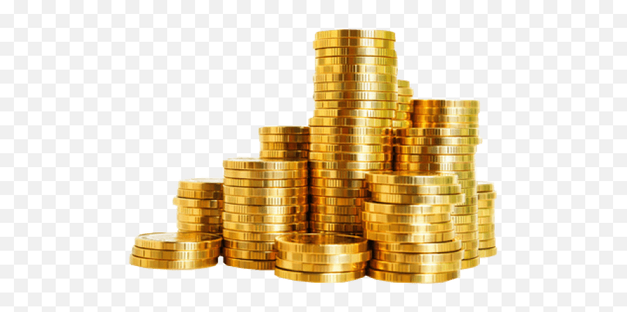 Gold Coins Stack Transparent Png - Gold Coins Transparent Background,Coin Transparent