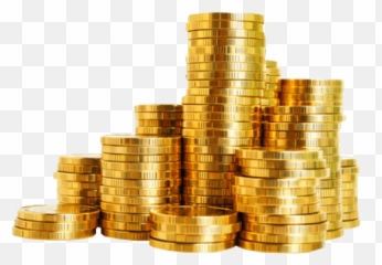 Gold Coins Stack Transparent Png - Gold Coins Transparent Background,Coin Transparent