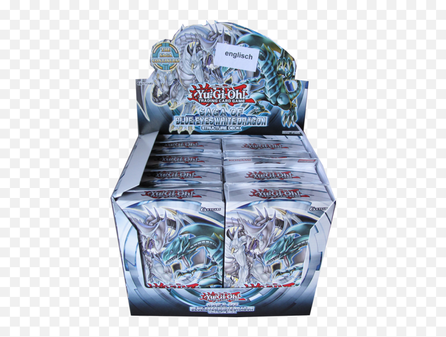 Yu - Gioh Saga Of Blueeyes White Dragon Structer Deck Display Englisch Yugioh Blue Eyes White Dragon Png,Blue Eyes White Dragon Png