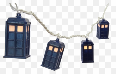 Download Doctor Who Tardis String Lights - Full png