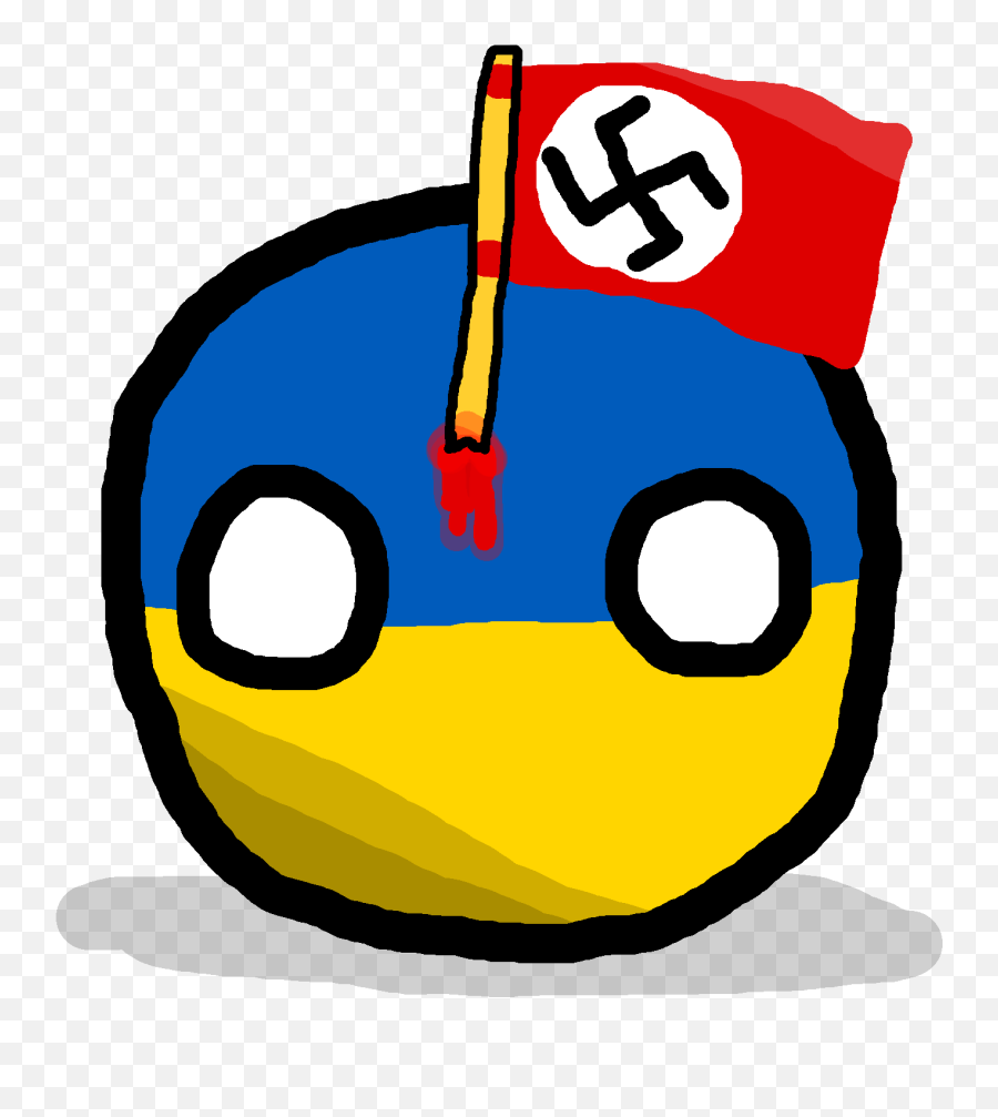 Nazi Ukraineball Polandball Wiki Fandom - Clip Art Png,Nazi Flag Png
