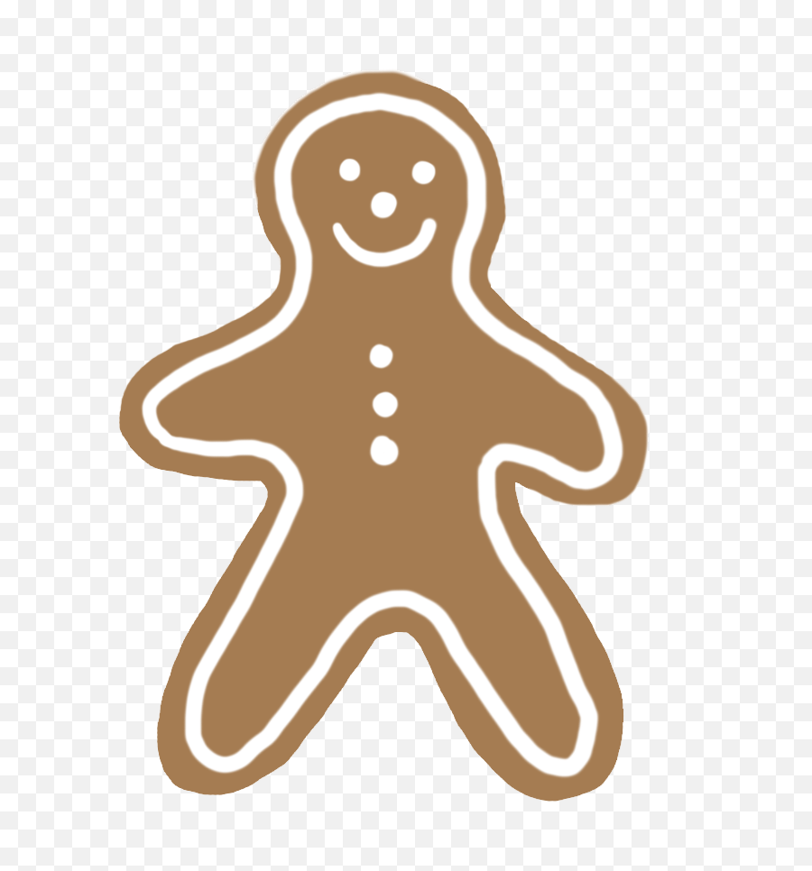 Gingerbread Woman Man - Transparent Christmas Tumblr Png,Gingerbread Man Png