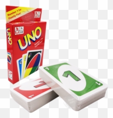 Uno Cards Popular Home Entertaining Family Game - Box png