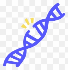 Double Stranded Nick In A Blue Dna - Broken Dna Png,Dna Strand Png