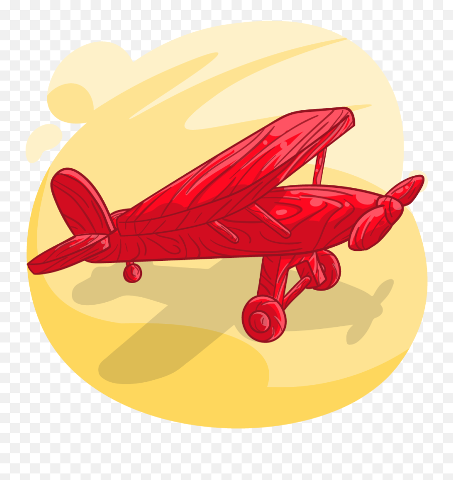 Download Red Plane - Monoplane Png,Biplane Png