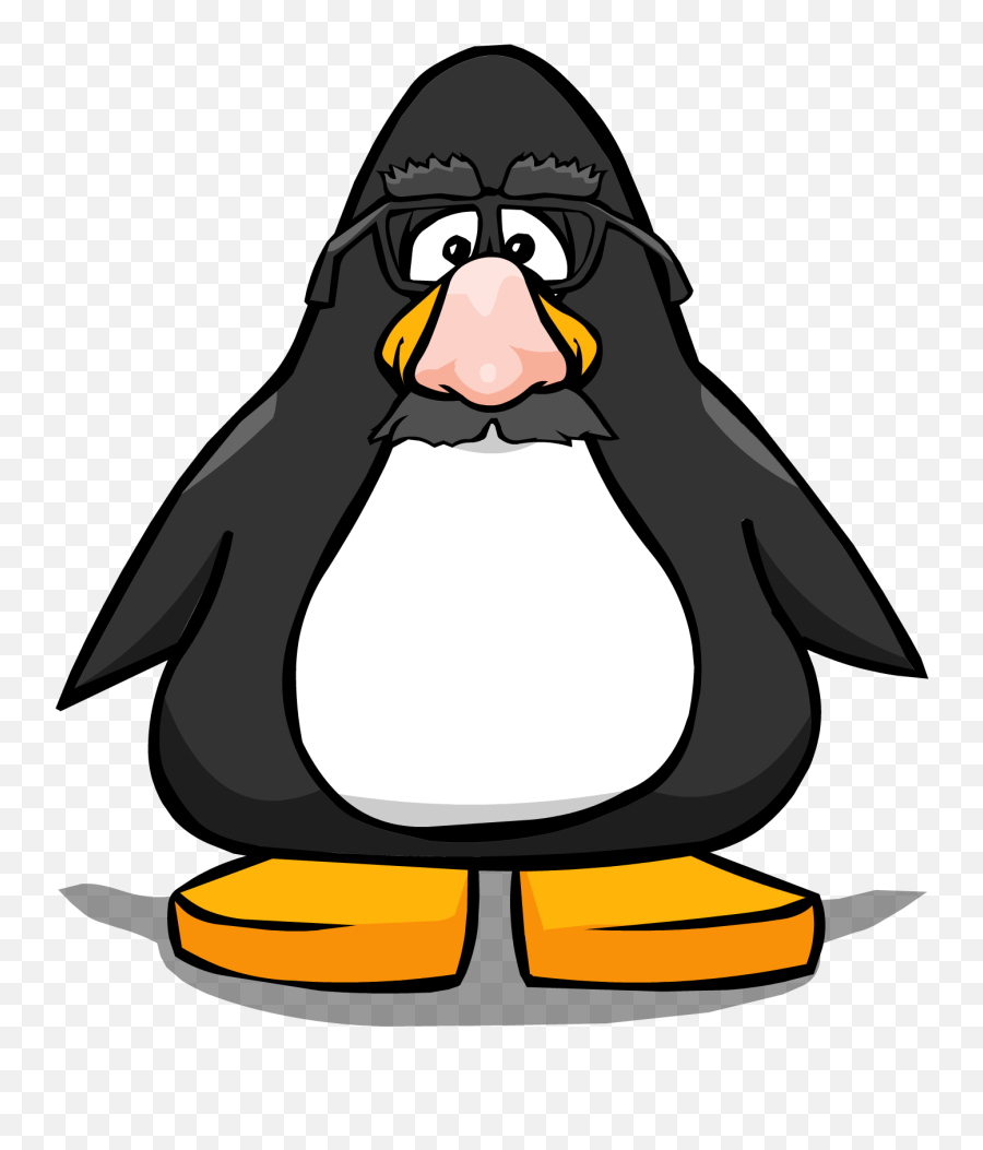 Download Funny - Face Glasses From A Player Card Club Club Penguin Tour Guide Hat Png,Funny Glasses Png