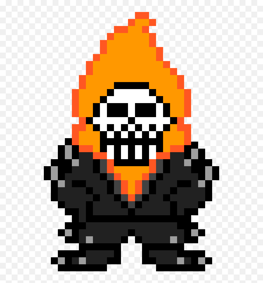 Undertale Ghost Rider Overworld Sprite - Fictional Character Png,Ghost Rider Logo