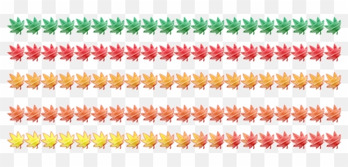 Fall Leaf Border Autumn Borders - Horizontal png