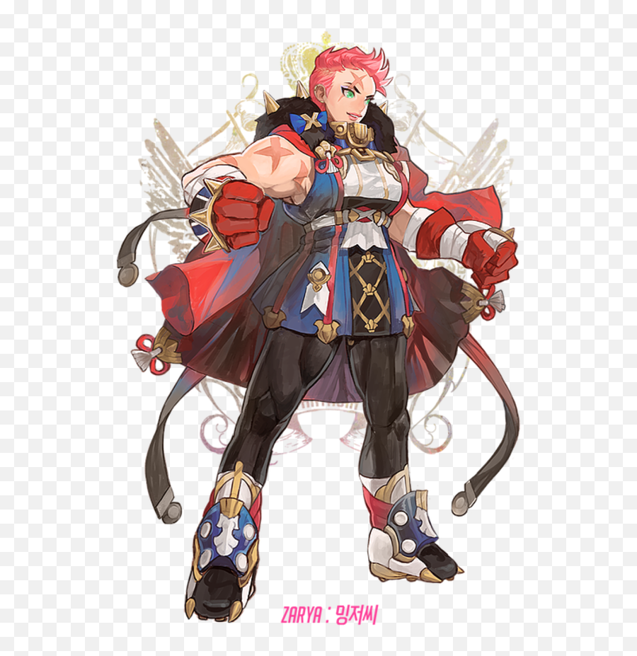 Overwatch Fan Art Fantasy Heroes - Overwatch Characters As Fantasy Heroes Png,Zarya Transparent