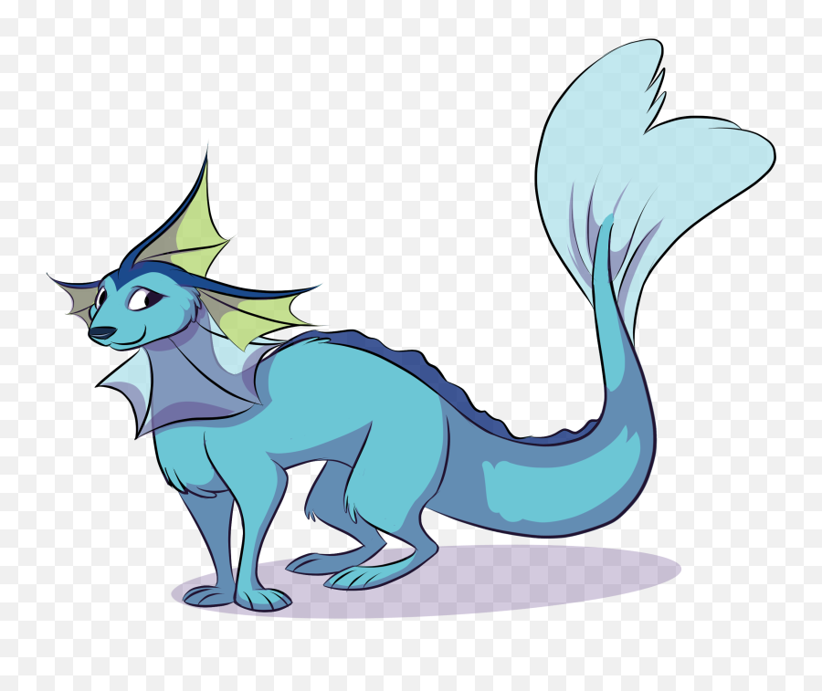 Vaporeon Weasyl - Dragon Png,Vaporeon Transparent