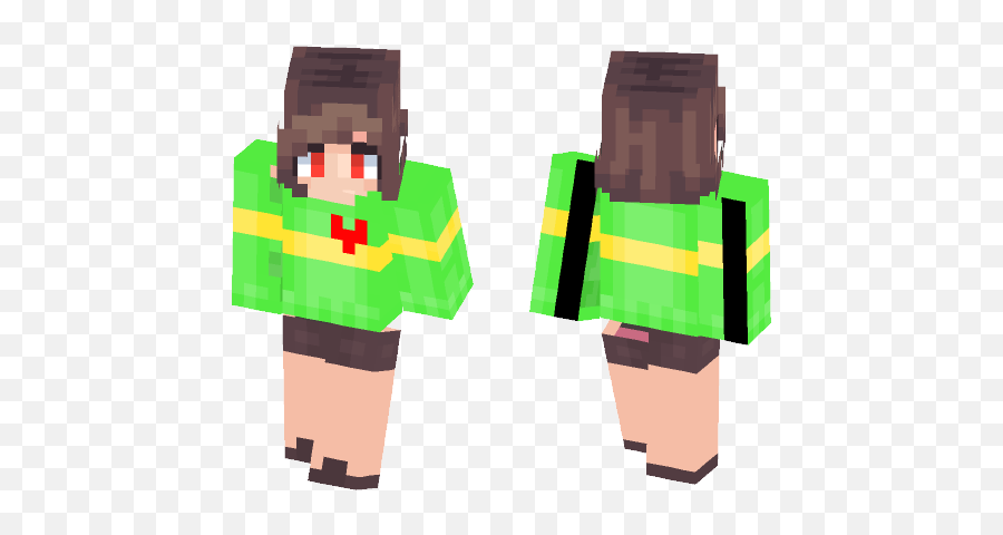 Download Chara Undertale Minecraft Skin For Free - Minecraft Skin Girl Eyes Png,Chara Png