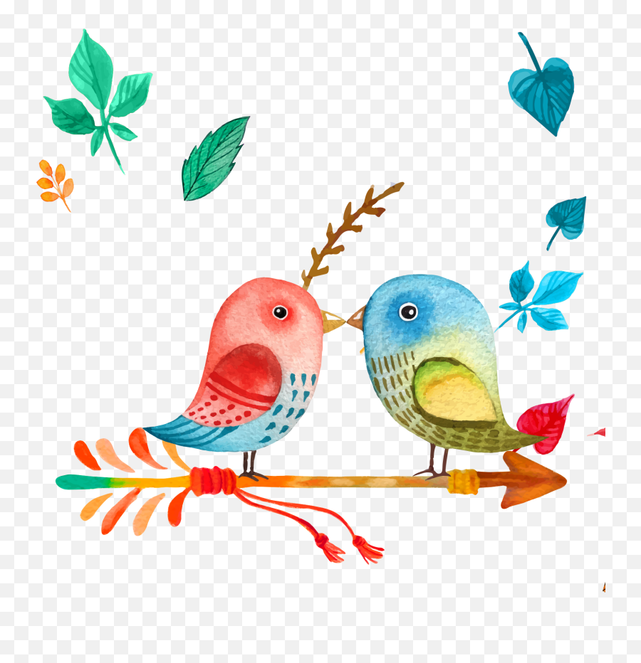 Download Bird Painting Cartoon Transprent Png Free - Transparent Background Watercolor Arrow Clipart,Cartoon Arrow Png
