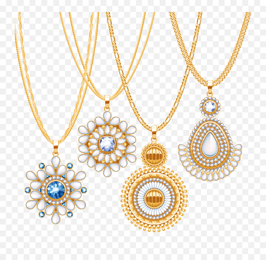 Download Hd Gold Jewellery Png Pic - Jewellery Vector Png,Gold Necklace Png