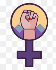 Feminism Icon Wall Sticker - Awesome Face png