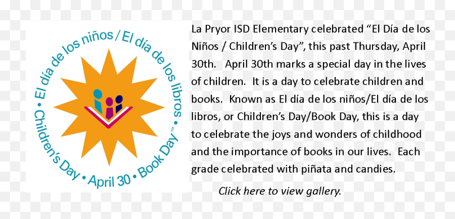 El Día De Los Niños Childrenu0027s Day - La Pryor Secondary School Language Png,News Article Icon