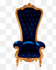 Hd Blue Throne Psd Official Psds - High Back Throne Chair Png,Throne Png