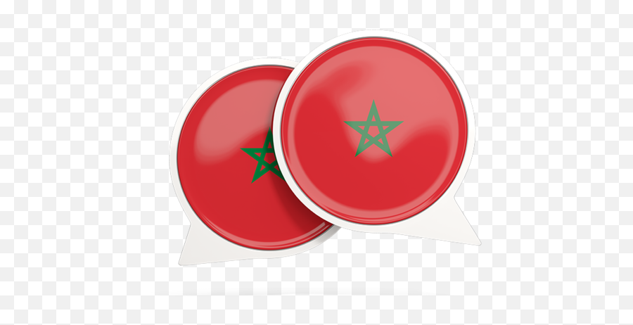 Round Chat Icon Illustration Of Flag Morocco - Dot Png,Chat Icon Images
