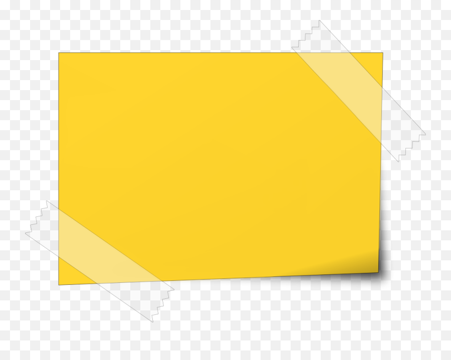 Yellow Sticky Notes Png Image - Amber,Transparent Sticky Notes