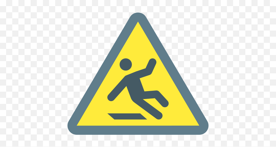 Slippery Floor Sign Icon In Color Style - Tnt Warning Png,Slippery Icon