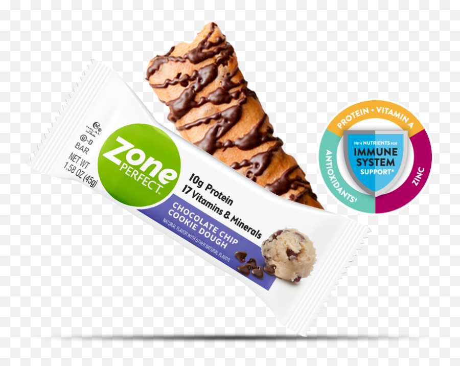 Classic Nutrition Bars U2013 Chocolate Chip Cookie Dough - Zone Perfect Protein Bars Cookie Dough Png,Chocolate Chip Icon