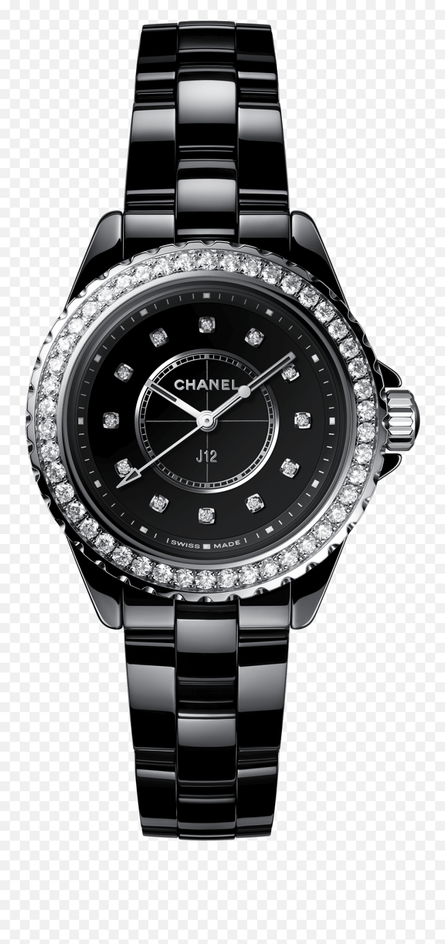 J12 Black - Watches Chanel Chanel Watch Hk Png,Original Black Diamond Icon