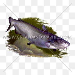 Channel Catfish Production Ready Artwork For T - Shirt Printing Channel Catfish Png,Catfish Png