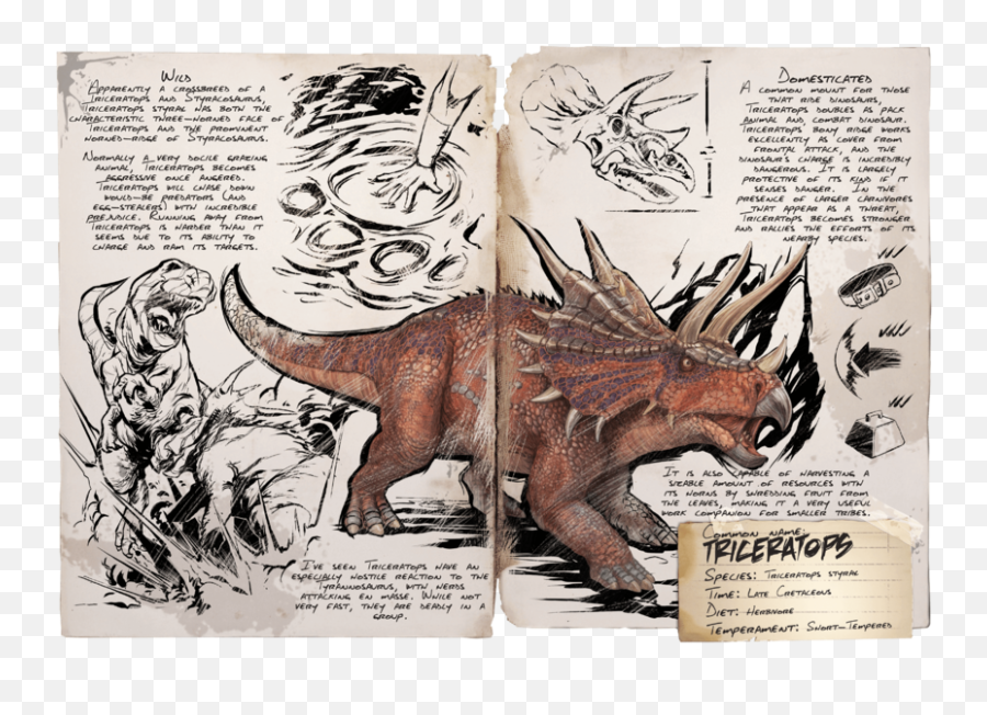 Triceratops - Official Ark Survival Evolved Wiki Mythical Png,Cod Ww2 Logo