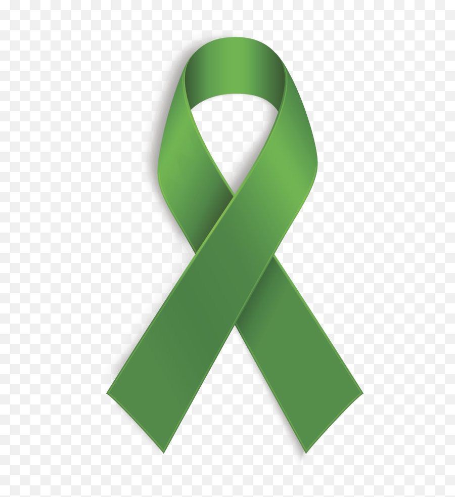 Green Ribbon Transparent Background - Mental Health Awareness Ribbon Png,Green Transparent Background