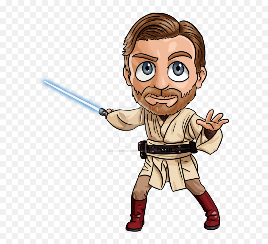 Download Hd Pin Obi Wan Kenobi Clipart - Obi Wan Kenobi Chibi Png,Obi Wan Kenobi Png