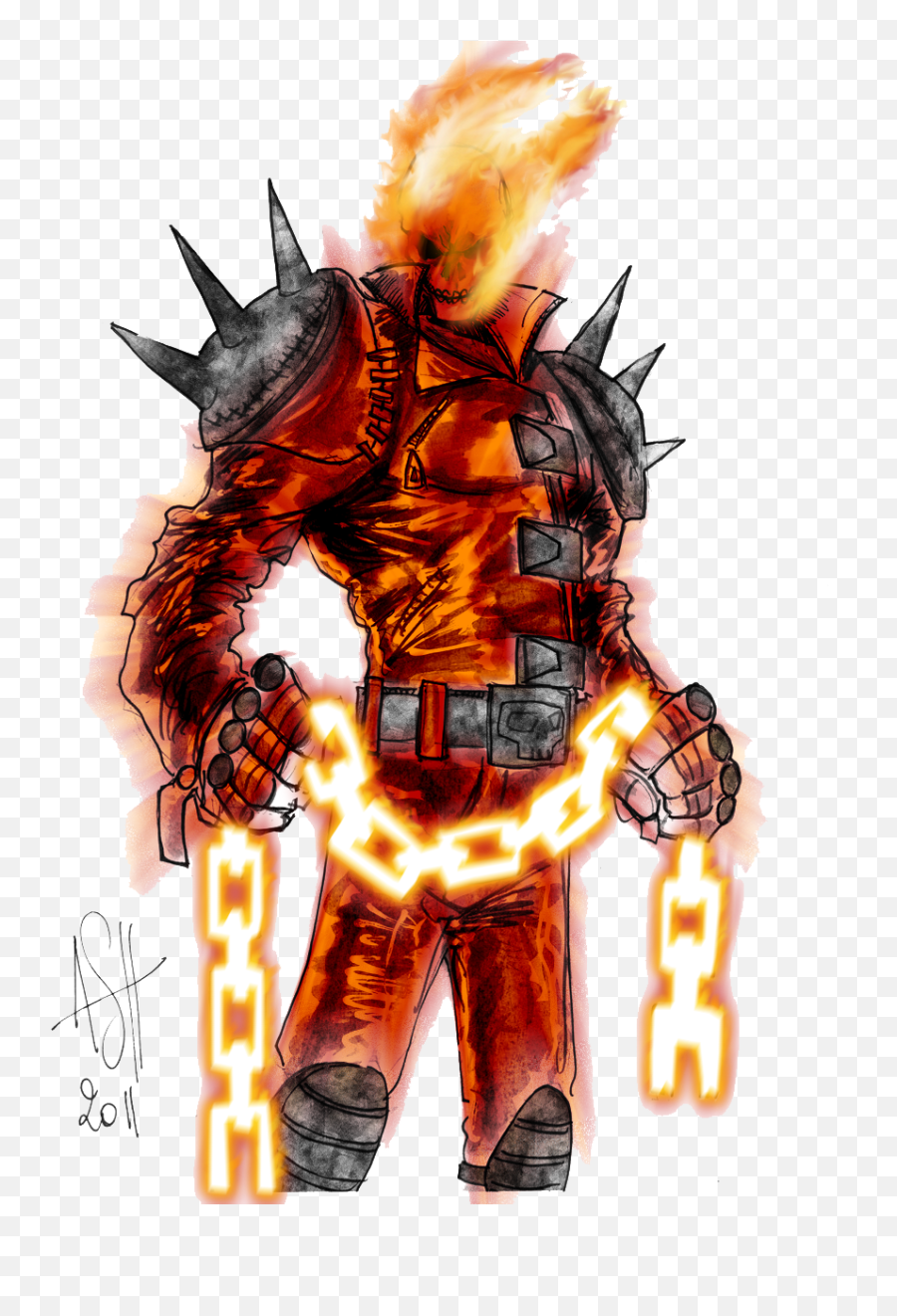 Ghost Rider Face Image Hq Png - Ghost Rider Face Png,Ghost Transparent Background