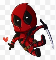 Deadpool Chibi Png Clipart Background - Portable Network Graphics,Chibi Png