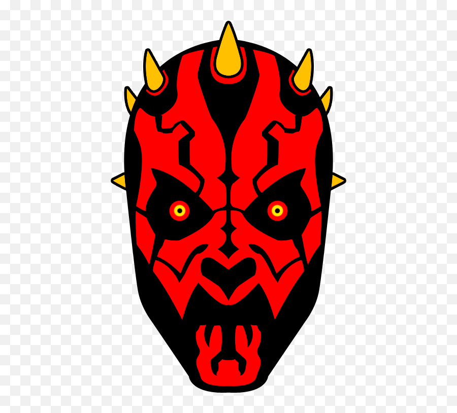 Star Wars Darth Maul Clipart Free Clip - Face Darth Maul Clipart Png,Darth Maul Png