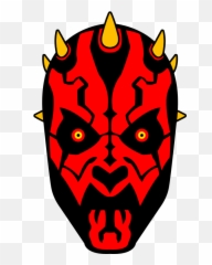 Star Wars Darth Maul Clipart Free Clip - Face Darth Maul Clipart Png,Darth Maul Png