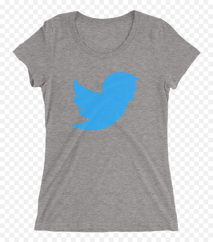 Trump Twitter Logo Ladiesu0027 Short Sleeve T - Shirt There Are These Boys Who Stole My Heart They Call Me Auntie Png,Twitter Logo 2019