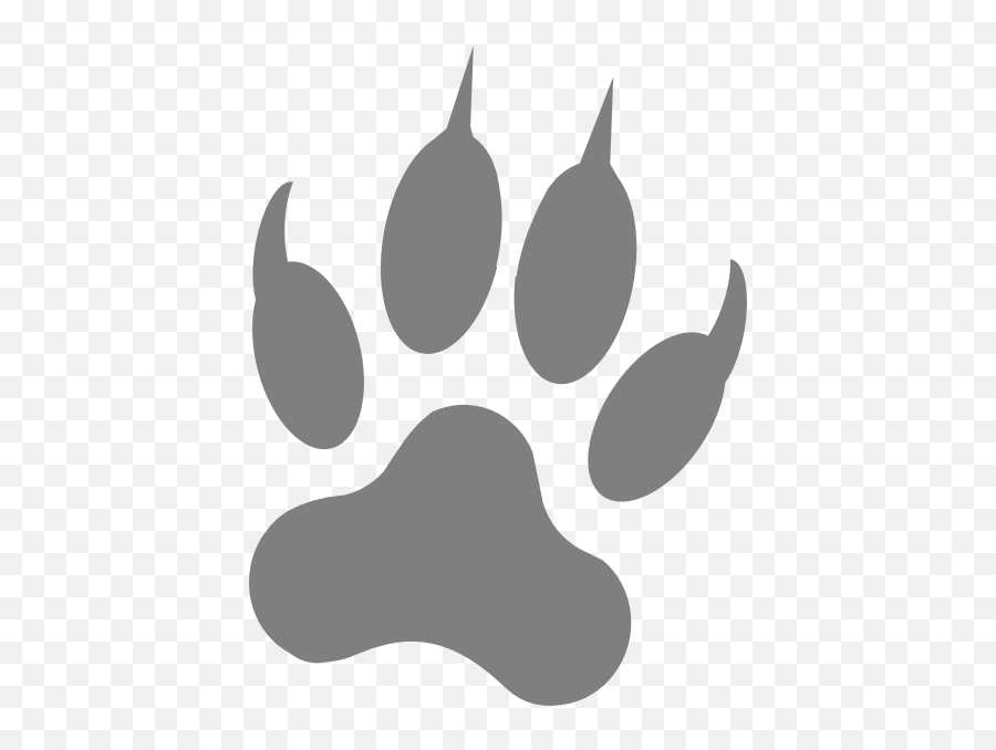 Free Wolf Footprint Clipart White Pack - Wilcza Apa Png,Wolf Outline Png