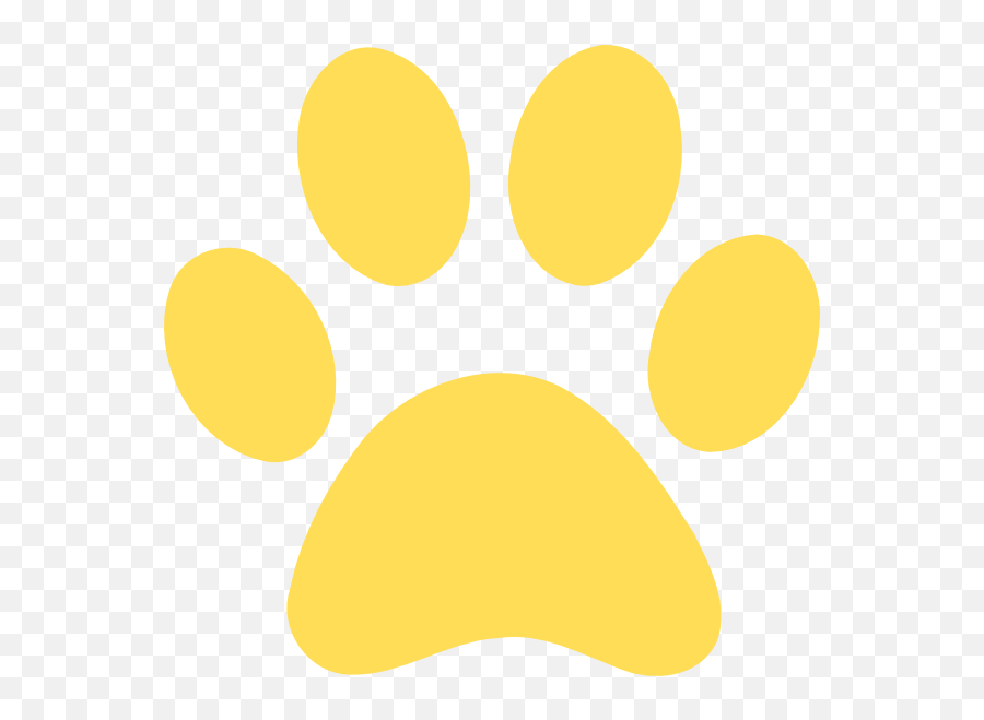 Download Hd Scratches Clipart Paw Print - Yellow Dog Paw Print Png,Paw Print Png
