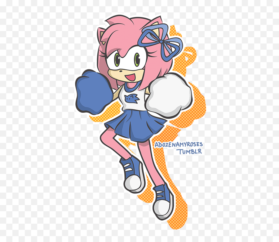 Download Cheerleader Amy - Amy Rose Art Style Png,Cheerleader Png